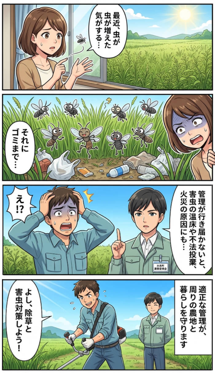 第3話 草ボーボーが招く困りごと(害虫・不法投棄・火災) 第3話 草ボーボーが招く困りごと(害虫・不法投棄・火災)
