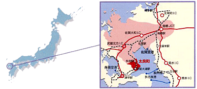 太良町の地勢 太良町の地勢